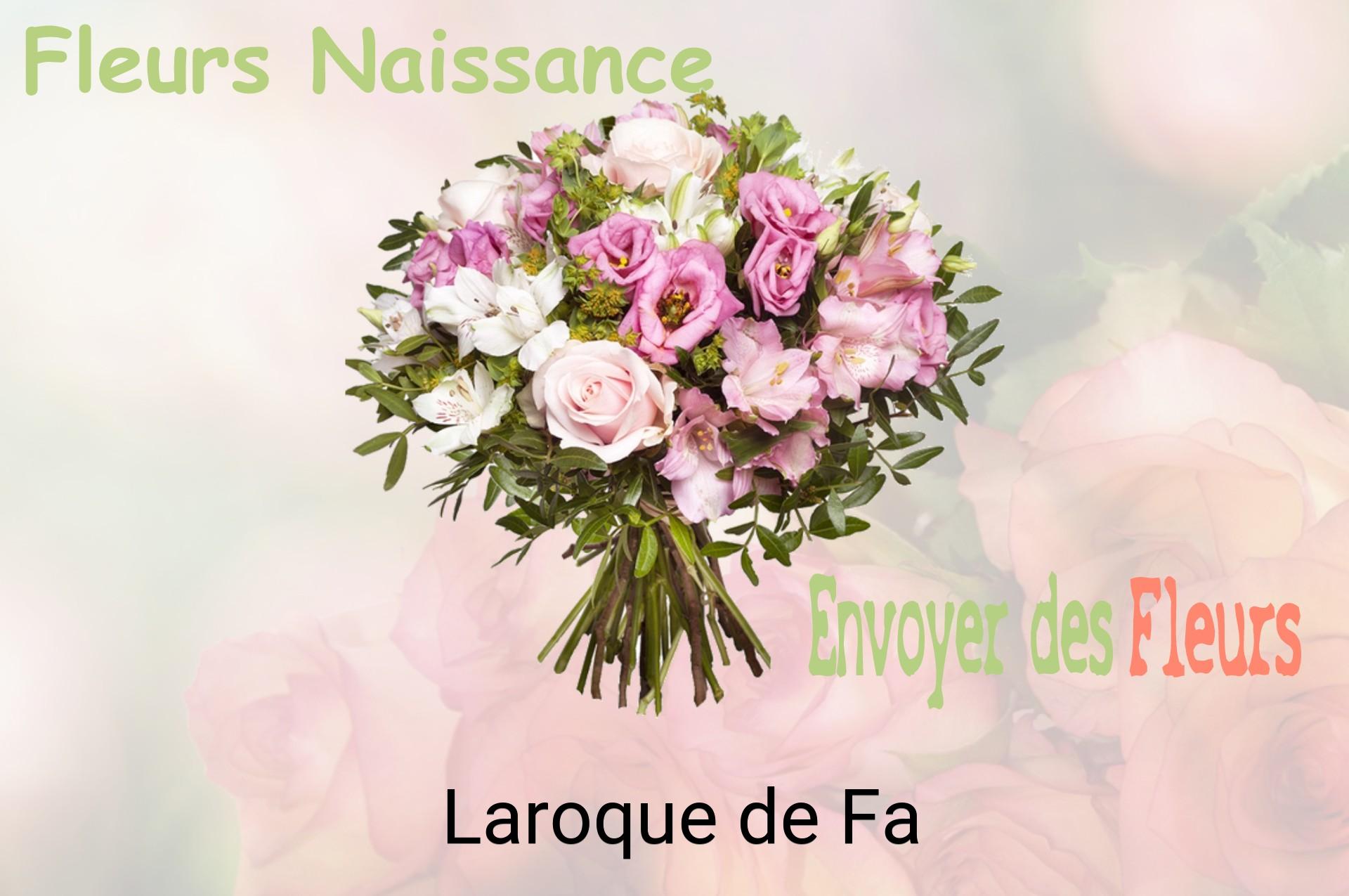 Bouquet de fleurs de naissance livré à Laroque-de-Fa